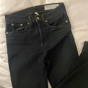 High rise skinny rag and bone dark wash jeans